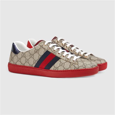 gucci new ace gg supreme sneakers|Gucci ace gg suede sneakers.